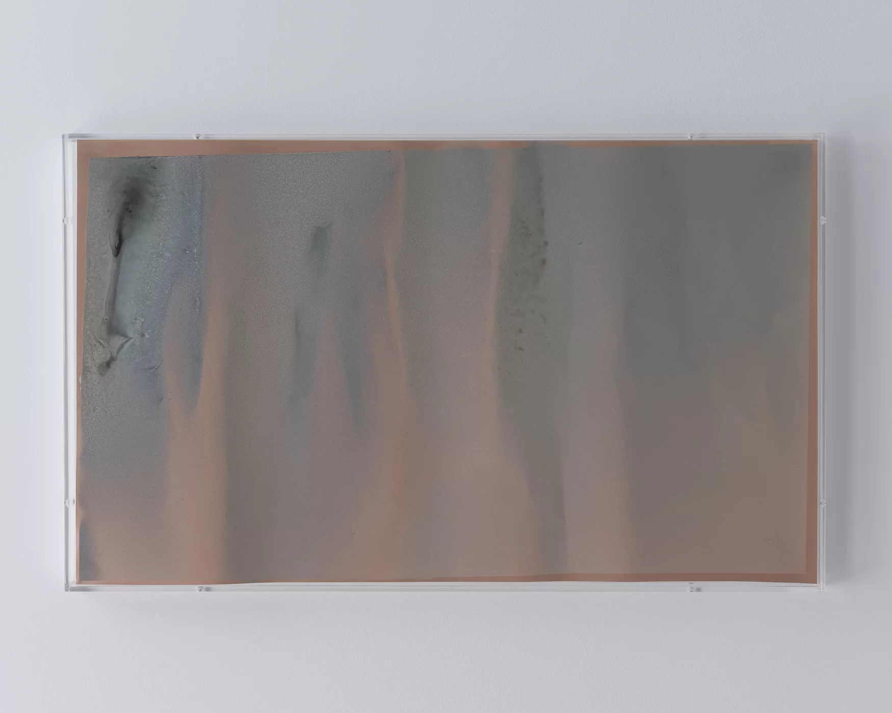 Reiko Kinoshita abstract painting, spray technique, recursion concept, acrylic on paper